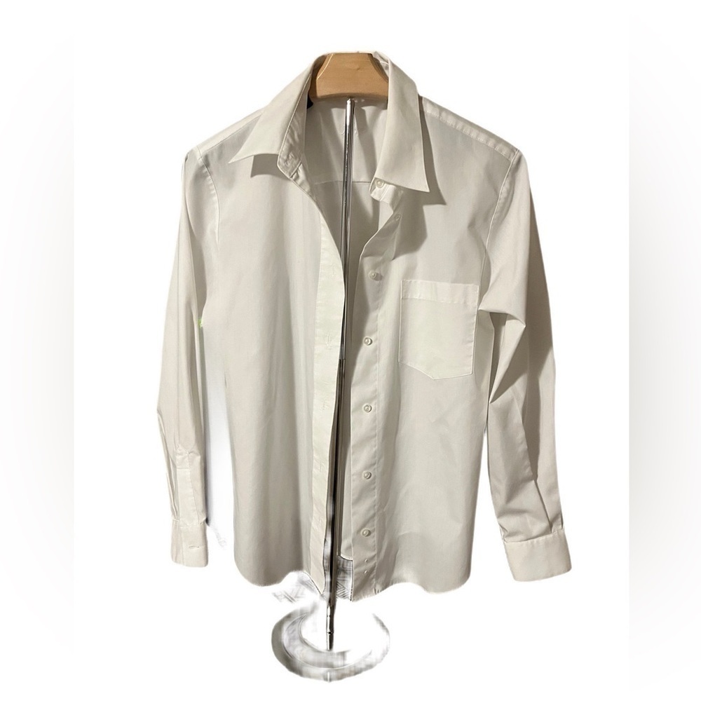 Women's White button down shirt from Foxcroft, Like new, size 8P